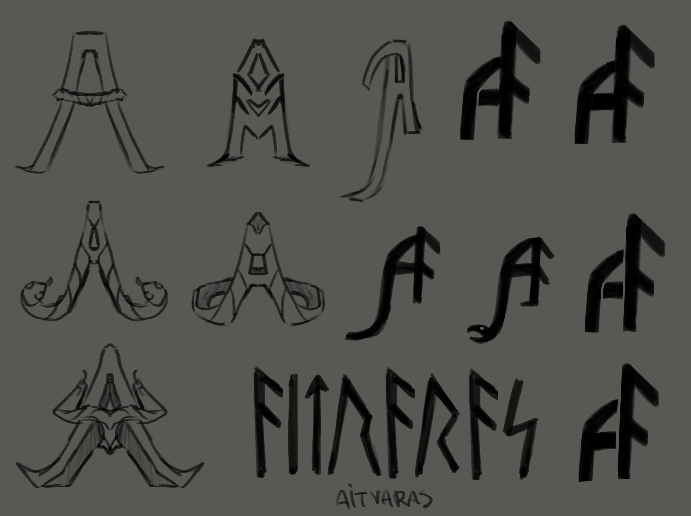 Name logo explorations